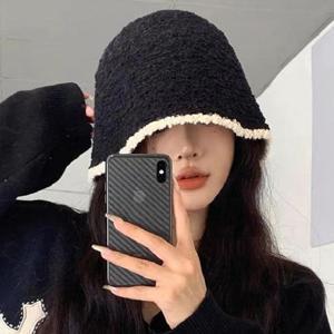 여성 모자 가을 겨울 벙거지 뽀글이 방한 니트 털모자 버킷햇