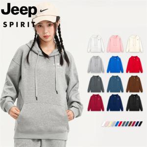 지프 JEEP SPIRIT 남녀공용 후드 티셔츠 NEW 남자 여자 티셔츠 가을 겨울 봄 JP1494