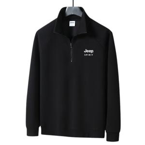 지프스피릿 남성용 반집업 니트