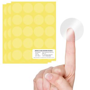 파피즈 봉인 투명 스티커 25mm x 1000개 /국내 제작