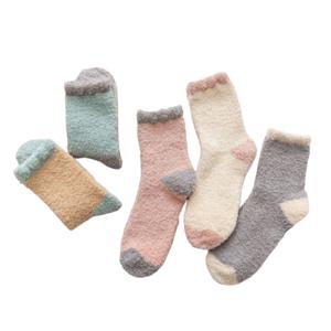 여자 수면 양말 5켤레 세트 기모 임산부 산모 임부 수족냉증 여성 겨울 극세사