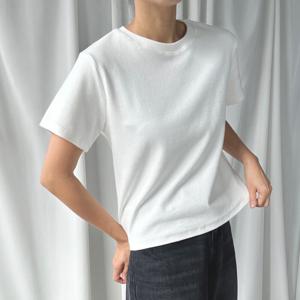 국내생산 피치기모 여자 겨울이너티 여성 기모 반팔티 레이어드티셔츠