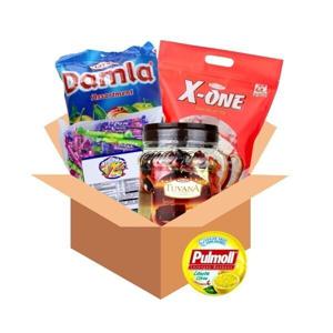 간식세트C-담라 1kg+투바나 1kg+미니얌+엑스원타르트+사은품 펄몰캔디 대용량 사무실 학교 학원 간식 과자
