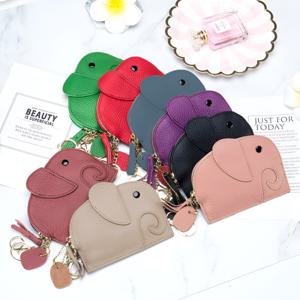 리얼 소프트 가죽코끼리 키링 지갑 동전지갑 여성 학생 인기템 선물추천(SL-8035) 진짜가죽부드러운 지갑