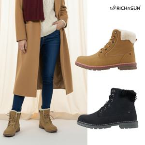 리치앤썬여성 방한 앵클부츠 가죽 털안감 겨울부츠 5502