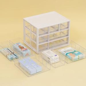 (런칭특가) 프랑코 시스템 멀티박스 7칸 수납정리함 (혼합형) / 사무용품 정리 데스크정리 사무실 학교정리