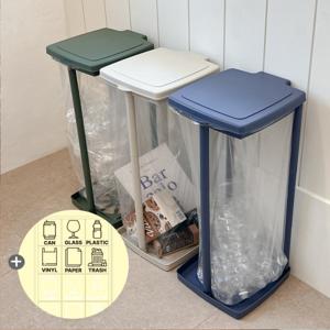 1+1 재활용 봉투거치 프레임 분리수거함 봉투분리수거함/휴지통/쓰레기통/재활용 쓰레기통/스티커 증정