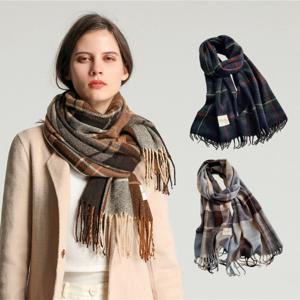 모스 클래식 소프트 체크 머플러 목도리 스카프 넥워머 색상3종