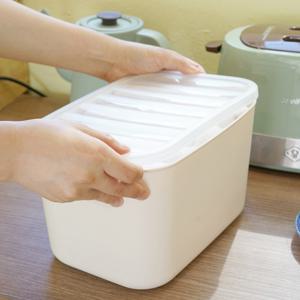 아이엠 리빙박스 S 4P 펜트리 수납 정리함 팬트리 바스켓 다용도 공간박스 뚜껑형 (반투명커버)