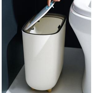 슬림 틈새 원터치 휴지통 냄새차단 쓰레기통 욕실틈새 거실 사이드 휴지통