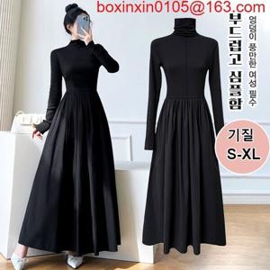 슬림핏원피스가을겨울 신상 이너 원피스 롱스커트 이너 롱스커트가을니트원피스