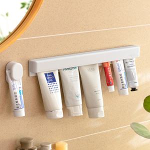 무타공 와이드 치약걸이 튜브 홀더 화장실 욕실 세면대 공중부양템