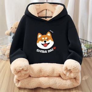 남자 겨울 왕도톰 오버핏 양털 후드티셔츠 데일리 후리스 기모 맨투맨