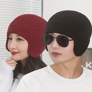 1+1+1 귀달이 니트 비니 겨울 방한 털모자 겨울 모자 1+1+1행사 중