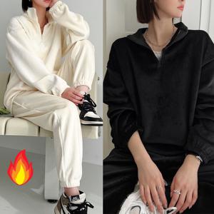 제니유 여성 골덴 기모 집업 조거 팬츠 상하세트 공용