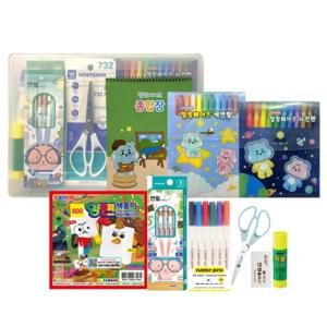 젤링베어즈 해피 10종 문구세트 초등학생 유치원 어린이집 입학 졸업 선물세트 아이들이 좋아하는 문구세트