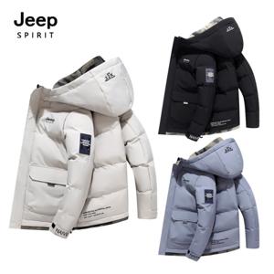 지프스피릿 남녀공용 가을겨울 보온 후드 점퍼 데일리룩 9938