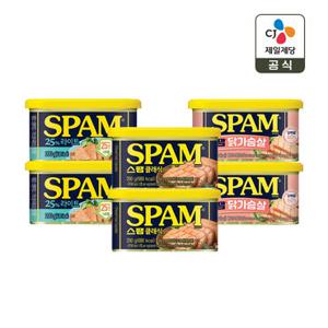 스팸 클래식/라이트/닭가슴살 200g 2+2+2 총 6개 골라담기 (6종 택 3)