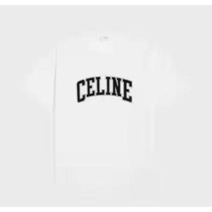 셀린느 반팔 티셔츠 RX0AY671Q01OB OFF WHITE BLACK DOM