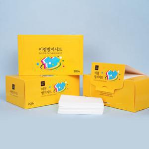 가성비가 브랜드다 이염방지 세탁시트 국내산 대용량 200매