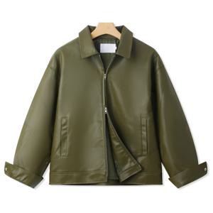 [엠엔씨][MNC] 비건레더 오버핏 자켓 (MDJK209FF)