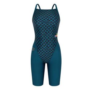 [아레나]여성 A4FL1LH15DGN 프릭 4부 반신 테크백 실내 수영복