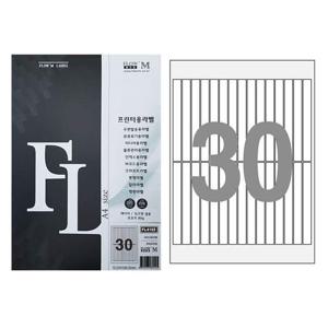 플로엠 전산 라벨지 화일 인덱스용 30칸 100매 FL4152