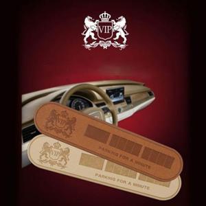 자동차실내용품 VIP 심플가죽 주차알림판 자동차용품 전화번호