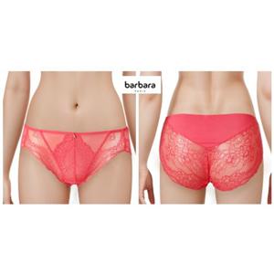 [바바라(언더웨어)]올 레이스 망사 체리핑크,아이보리 여성팬티ABP4441