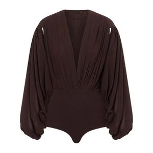 25 FW 필로소피디로렌조 세라피니 드레이프 소매 탑 AEF251C11042118 TP435014408