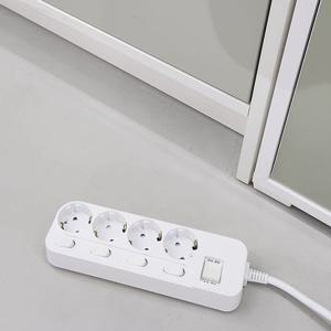 전원케이블 국산 케이텍 KS 개별 멀티탭 4구 16A 멀티 콘센트