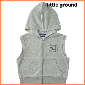 [리틀그라운드8] 데님인더박스(75A11-221-01)멜란후드집업베스트 아동 베스트 선물 간절기 데일리 레이어드