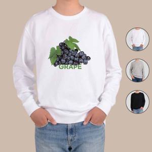 프린트티셔츠 맨투맨 전색상 계절과일 포도 과일나무 GRAPE3