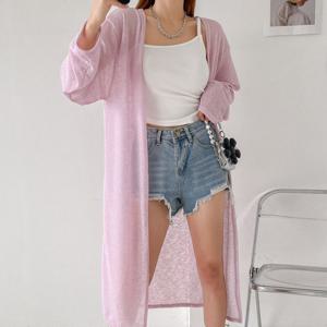 나야홍 / 빅사이즈 509 커버업되는롱로브가디건 DFNV181