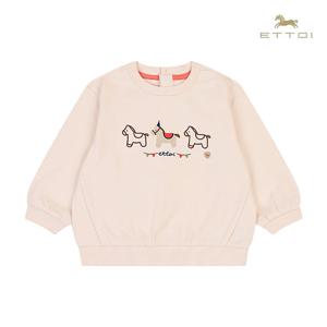 [에뜨와]마일스자수포인트맨투맨티셔츠 07S521003/유아,돌,축하선물,어린이집,가을