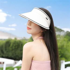 러닝썬캡 파스텔 캔디 넓은 챙 돌돌이모자 썬캡 선캡 선스크린