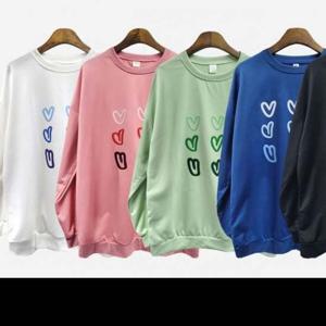 티셔츠 라운드 맨투맨 ST230317 하트