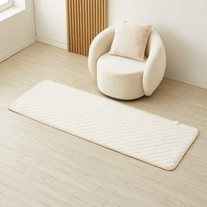 눕자 카본 탄소매트 전기요장판 소프트극세사 베이지 미니싱글 70X190