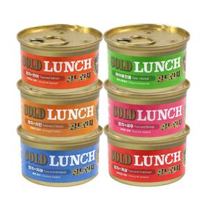 프리미엄 골드 GOLD 런치캔 6종 모음 고양이캔