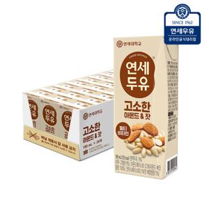 연세두유 고소한 아몬드 잣 두유 24팩