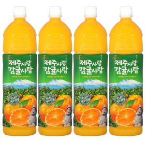 롯데 델몬트 제주사랑 감귤사랑 1.5L x4펫 낱개