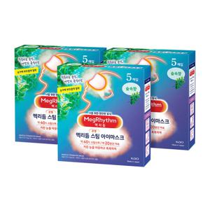 메구리즘 멕리듬 스팀 아이마스크 숲속향 5매입 3팩 온열안대 수면안대