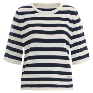 샵앤) 단가라 여성 여름 반팔 니트 티셔츠 FRB-WKN-11907-네이비