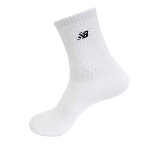 [뉴발란스 슈즈]NB 뉴발란스 NB 사이드 레터로고 W 1팩 중목 스포츠 마라톤 삭스 양말 화이트 NBGEDAB215