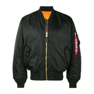 알파인더스트리 MA-1 리버시블 오버사이즈 재킷 10010103 BLACK