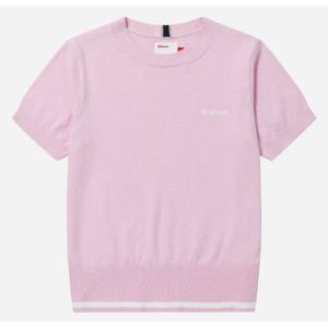 윌슨반팔티 LQC W242002GTS43-PNK 여성 부클 반팔 스웨터