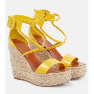 크리스찬루부탱 Chocazeppa 120 임벨리시드 웨지 샌들 P00691728