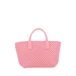 BOTTEGA VENETA 핑크 가죽 미니 카바 핸드백 709464V1OW1 5832