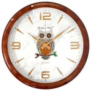 GB1123 부엉이무소음 마블링 볼록 벽시계 40cm