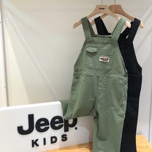 [지프키즈]기본 공용 우븐 면 스판 오버롤 멜빵 바지 KM2PTU912GB